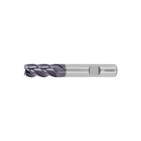 HSS-Co8 Square End Mill, 12 Mm Dia, TiAlN Coated